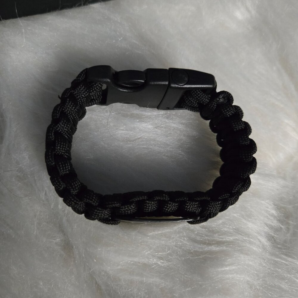 Nike Equality Paracord Outdoor Bracelet, Black, M/L - Picture 3 of 4